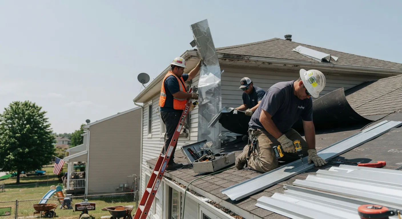 Metal Roof Repair in Freelandville, IN